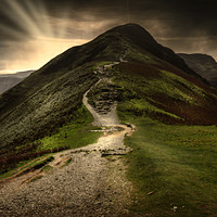 Buy canvas prints of Conquering Catbells at Sunset by richard sayer