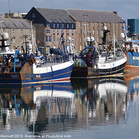 Buy canvas prints of Peterhead Harbour Aberdeenshire by Mark McDermott