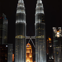 Buy canvas prints of Petronas Towers KL by Mark McDermott
