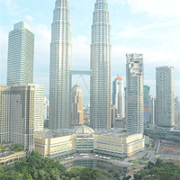 Buy canvas prints of Towers and KLCC by Mark McDermott