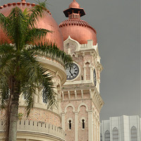 Buy canvas prints of Malaysian Copper Domes by Mark McDermott