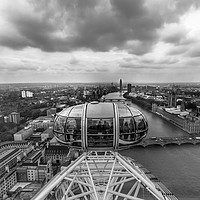 Buy canvas prints of London Eye cityscape by Kevin Duffy