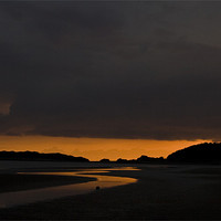 Buy canvas prints of Sunset on Newborough beach by Leon Conway