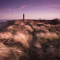 Buy canvas prints of Spurn point sunset by Leon Conway