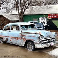 Buy canvas prints of Old Chevy by Lee Mullins
