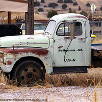 Buy canvas prints of 1950 Ford F-G Flatbed by Lee Mullins