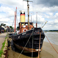 Buy canvas prints of The tugboat Brent at Maldon by Lee Mullins