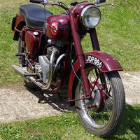 Buy canvas prints of BSA A7 Shooting Star by Lee Mullins