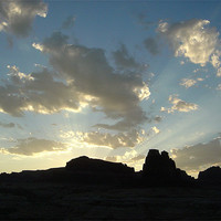 Buy canvas prints of Glen Canyon, Utah, Desert Sunrise by Jay Huckins