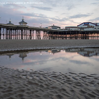 Buy canvas prints of North Pier during a lovely sunset by Gary Kenyon