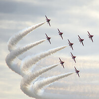 Buy canvas prints of Red arrows  by Gary Kenyon