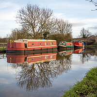 Buy canvas prints of Reflections on the Lancaster Canal by Gary Kenyon