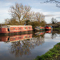 Buy canvas prints of Lovely reflections on the Lancaster Canal by Gary Kenyon