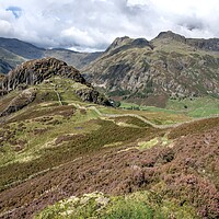 Buy canvas prints of The Langdales and Side Pike from Lingmoor Fell by Gary Kenyon