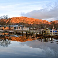 Buy canvas prints of Sunrise Bluebird Cafe Coniston by Gary Kenyon