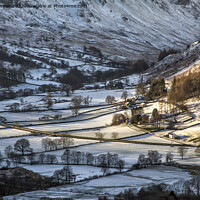 Buy canvas prints of Snowy Valley Views Patterdale by Gary Kenyon
