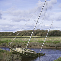 Buy canvas prints of Sinking Boat by Gary Kenyon