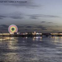 Buy canvas prints of Big wheel on the pier by Gary Kenyon