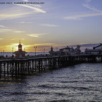 Buy canvas prints of Sunset North Pier by Gary Kenyon