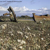 Buy canvas prints of Two abandoned Fish Boats by Gary Kenyon