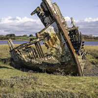 Buy canvas prints of Abandoned fishing boat by Gary Kenyon