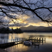 Buy canvas prints of Derwentwater Sunset by Gary Kenyon