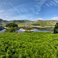 Buy canvas prints of Haweswater Panorama Landscape by Gary Kenyon