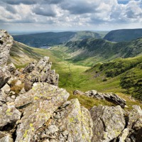 Buy canvas prints of Kidsty Pike and the Riggingdale Valley by Gary Kenyon