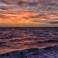 Buy canvas prints of Seaside Sunset by Gary Kenyon