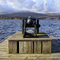 Buy canvas prints of The Low Wood Cannon Windermere by Gary Kenyon