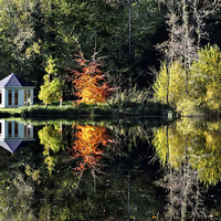 Buy canvas prints of Autumnal Reflections by Gary Kenyon