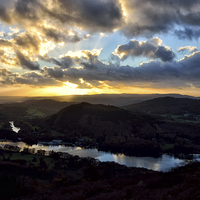 Buy canvas prints of Looking Down at Lakeside - Windermere by Gary Kenyon