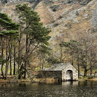 Buy canvas prints of Wastwater Boathouse by Gary Kenyon