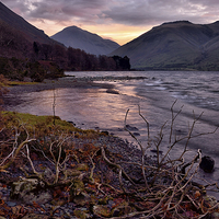 Buy canvas prints of Wastwater Sunrise The Lake District by Gary Kenyon