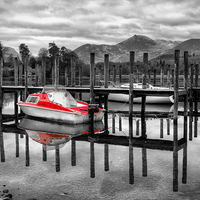 Buy canvas prints of Reflections at Derwentwater by Gary Kenyon