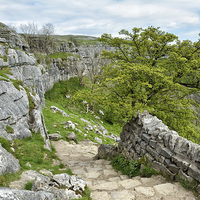 Buy canvas prints of Malham Cove Yorkshire Dales by Gary Kenyon