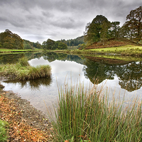 Buy canvas prints of  Reflections On The River Brathay by Gary Kenyon