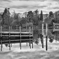 Buy canvas prints of  Moody Skies At Derwentwater by Gary Kenyon