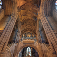 Buy canvas prints of  Liverpool Cathedral by Gary Kenyon