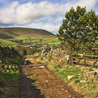 Buy canvas prints of  Country View Of Pendle Hill by Gary Kenyon