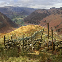 Buy canvas prints of  View From Eagle Crag by Gary Kenyon