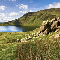 Buy canvas prints of  Leverswater Old Man Of Coniston by Gary Kenyon