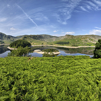 Buy canvas prints of  Haweswater Panorama by Gary Kenyon