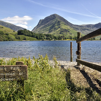 Buy canvas prints of  Buttermere Shoreline by Gary Kenyon