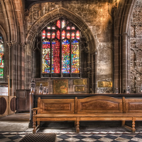 Buy canvas prints of  Manchester Cathedral by Gary Kenyon