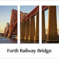 Buy canvas prints of  Forth Railway Bridge Scotland Triptych by Gary Kenyon