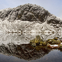 Buy canvas prints of  Stickle Tarn Pano by Gary Kenyon