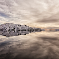Buy canvas prints of  Stickle Tarn Sunset by Gary Kenyon