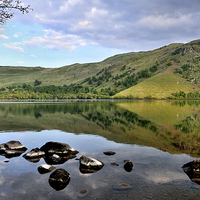 Buy canvas prints of  Ullswater Reflections by Gary Kenyon
