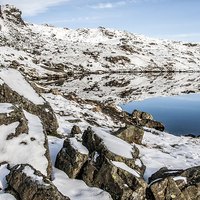 Buy canvas prints of  Winter Wonderland up at Stickle Tarn by Gary Kenyon